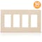 Faith Wall Plate, Number of Gangs: 4-Gang Plastic, Ivory SWP4-IV-50 - alternate 1